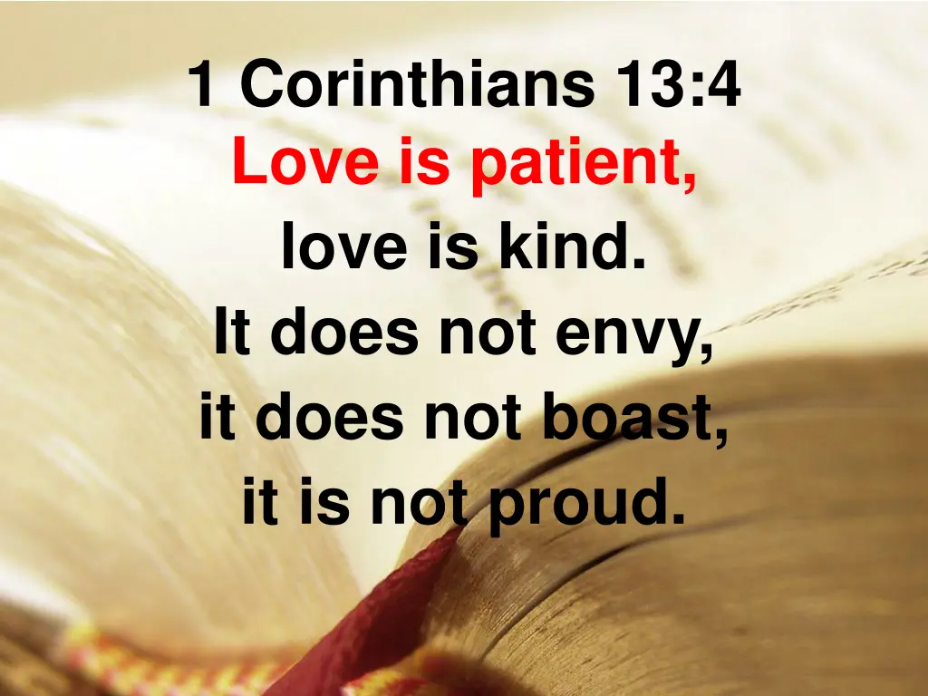 1 corinthians 13 4 love is patient love is kind 1