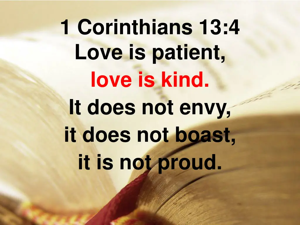 1 corinthians 13 4 love is patient love is kind 2