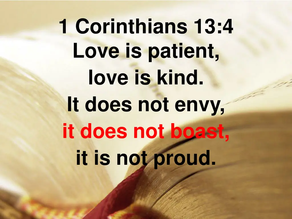 1 corinthians 13 4 love is patient love is kind 4