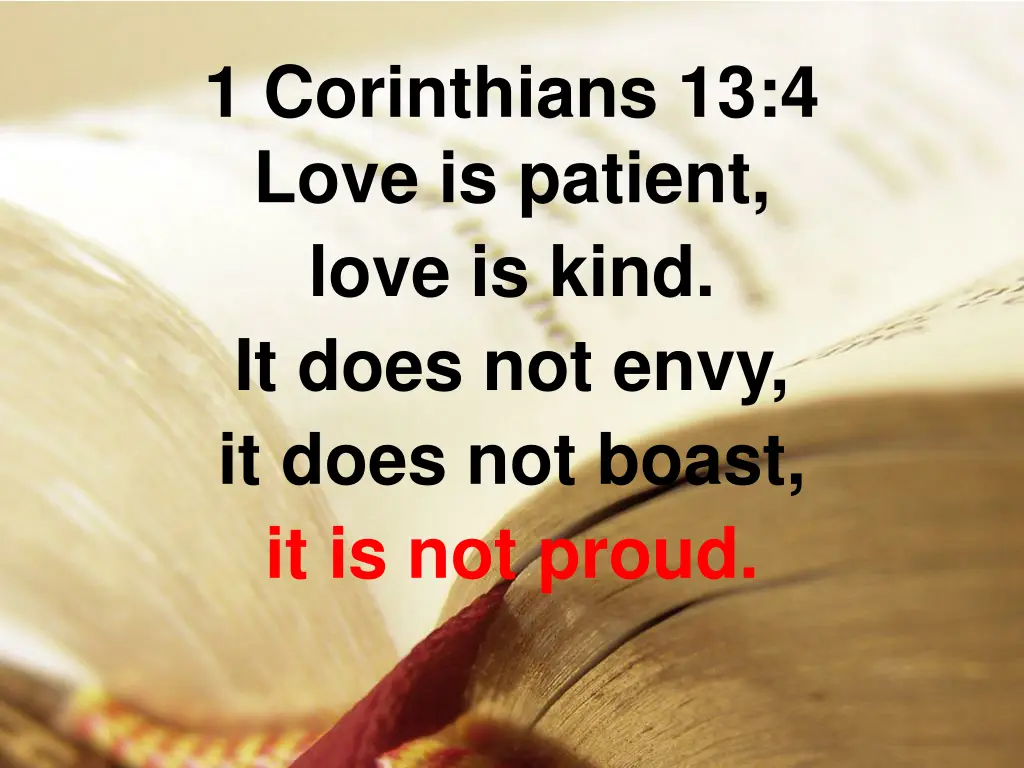 1 corinthians 13 4 love is patient love is kind 5