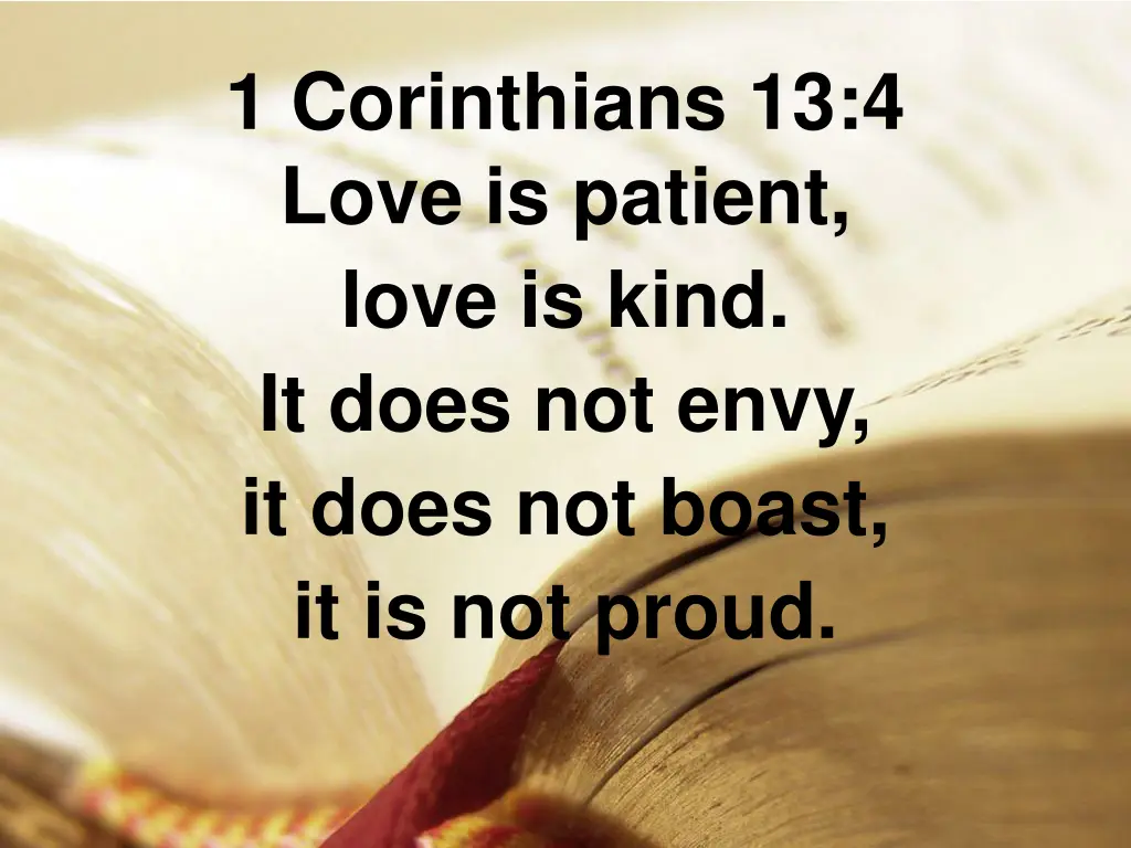 1 corinthians 13 4 love is patient love is kind