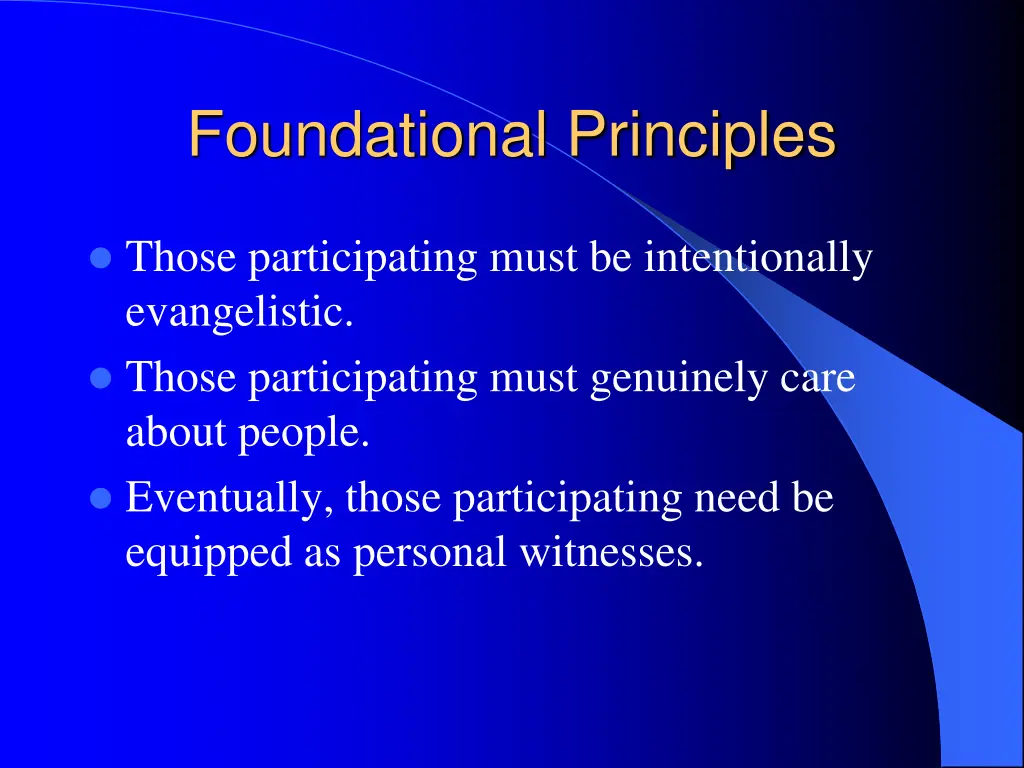 foundational principles