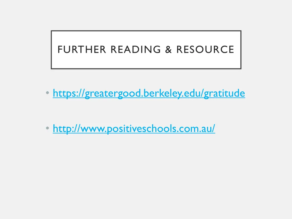 further reading resource