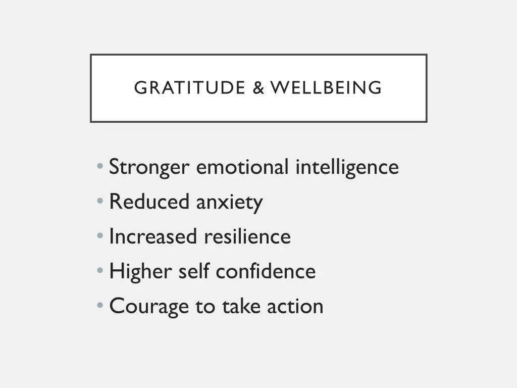 gratitude wellbeing