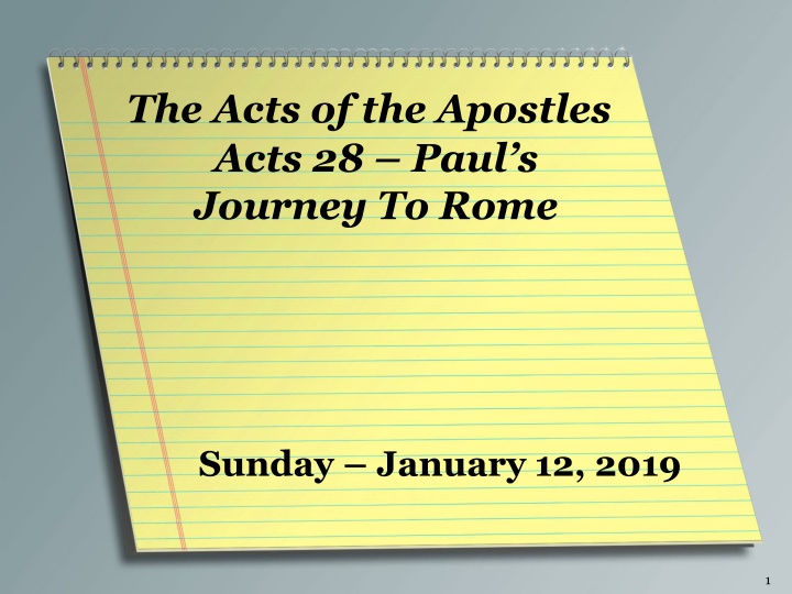 the acts of the apostles acts 28 paul s journey