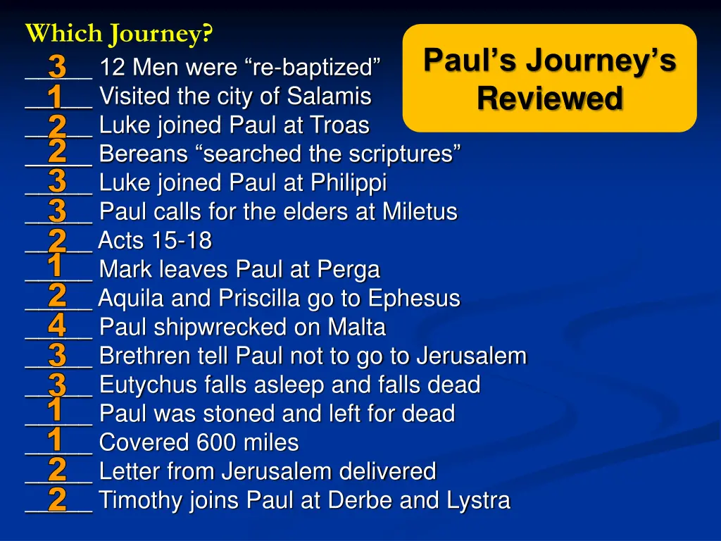 which journey