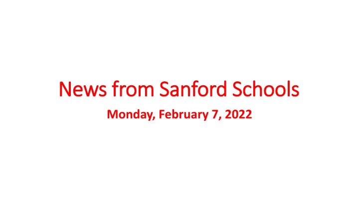 news from sanford schools news from sanford