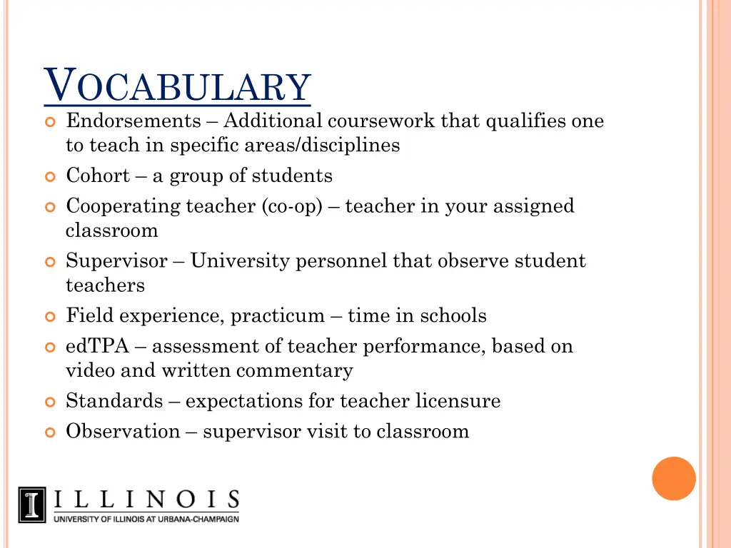 v ocabulary endorsements additional coursework