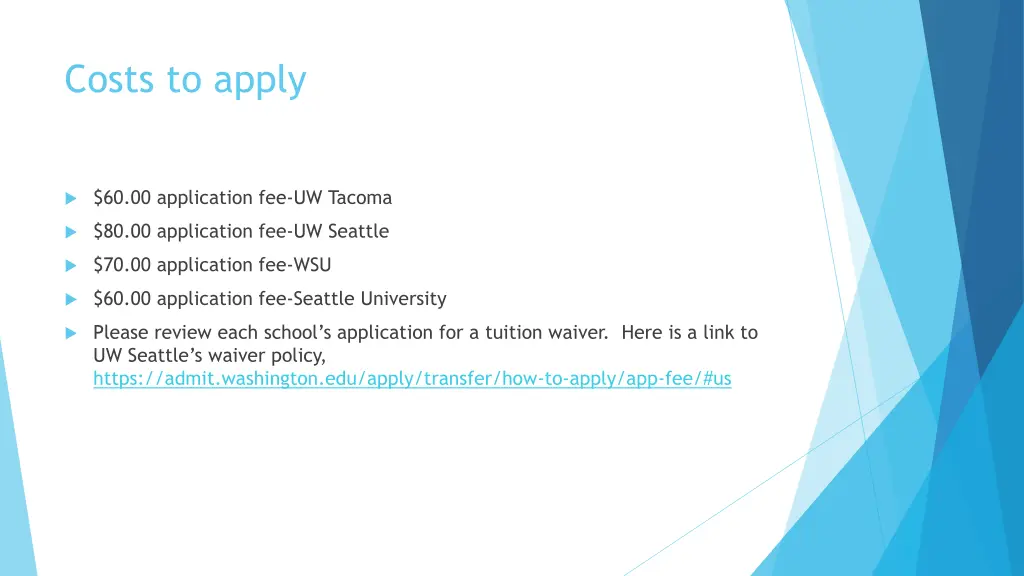 costs to apply