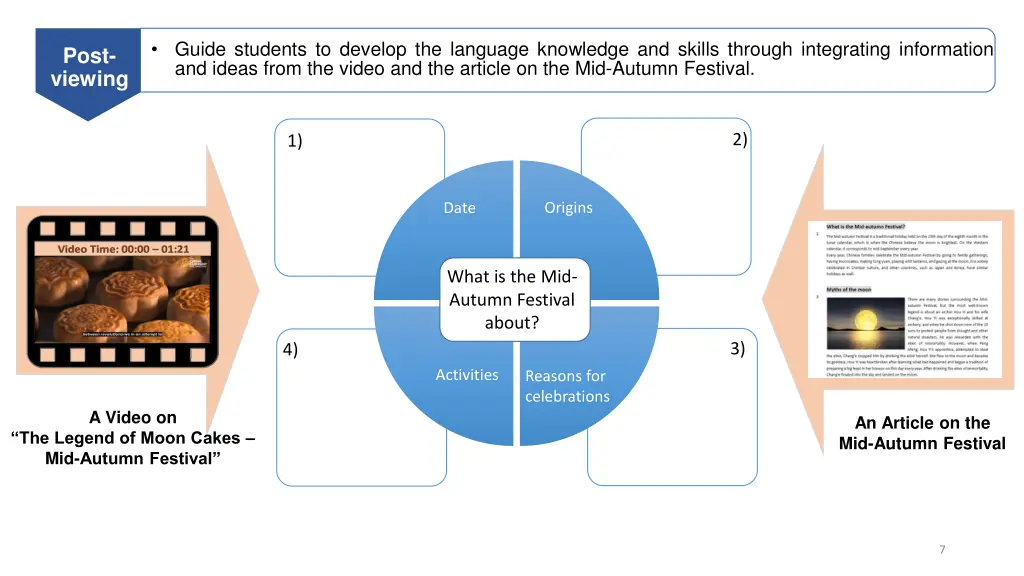 guide students to develop the language knowledge