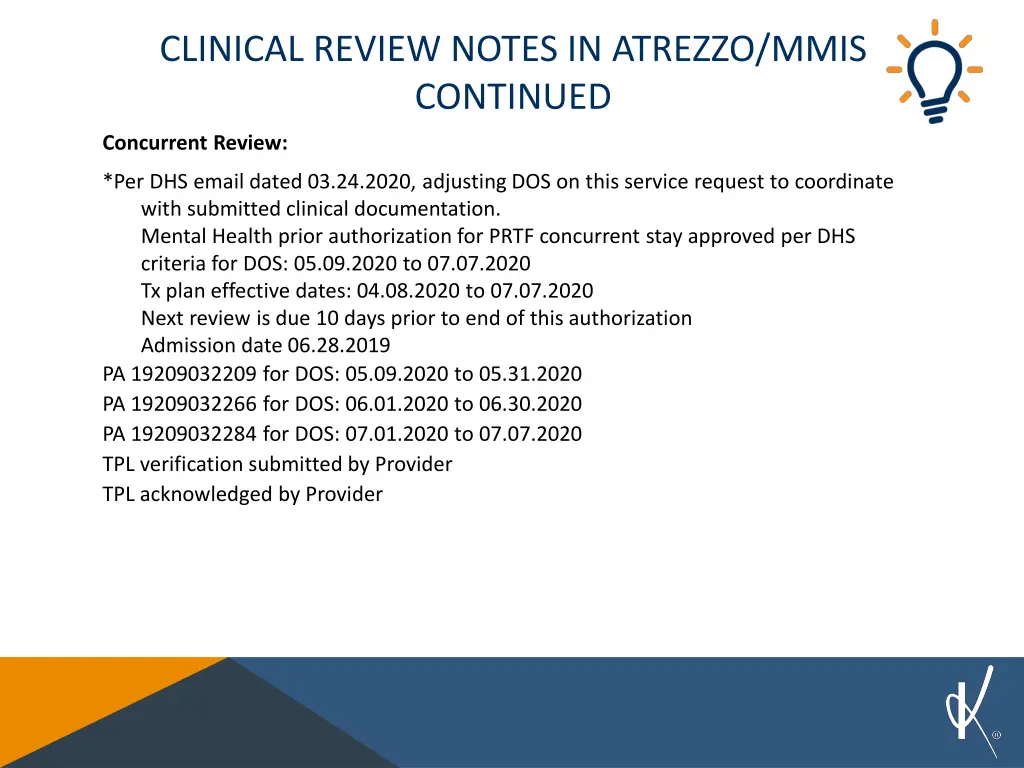 clinical review notes in atrezzo mmis continued 1