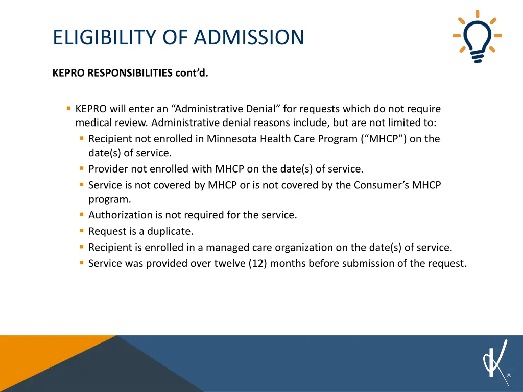 eligibility of admission