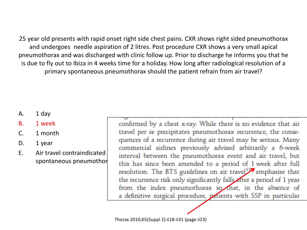 25 year old presents with rapid onset right side