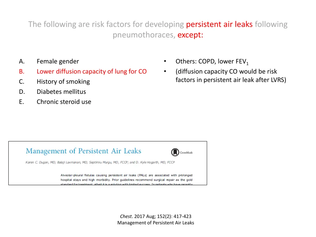 the following are risk factors for developing