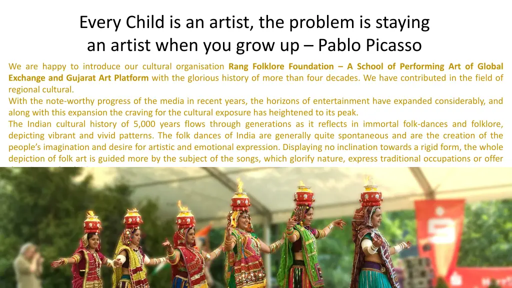 every child is an artist the problem is staying