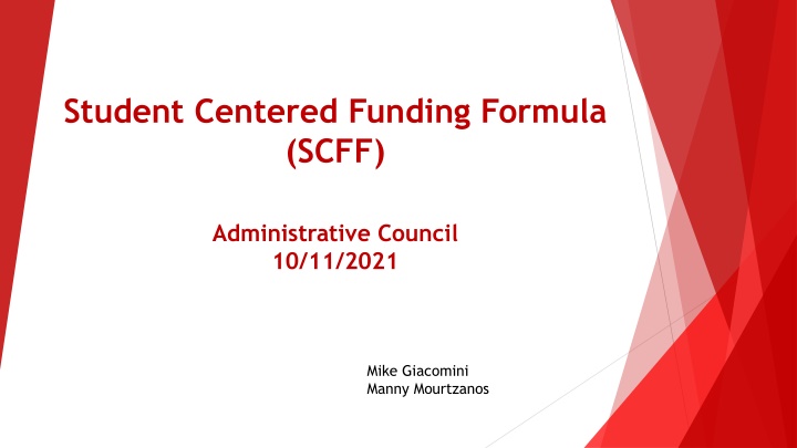 student centered funding formula scff