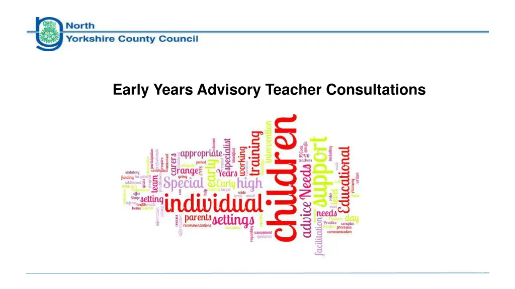 early years advisory teacher consultations