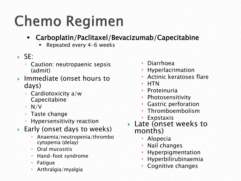 carboplatin paclitaxel repeated every 4 6 weeks