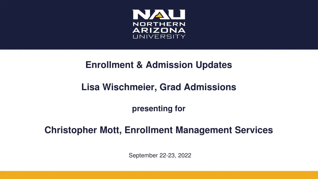 enrollment admission updates