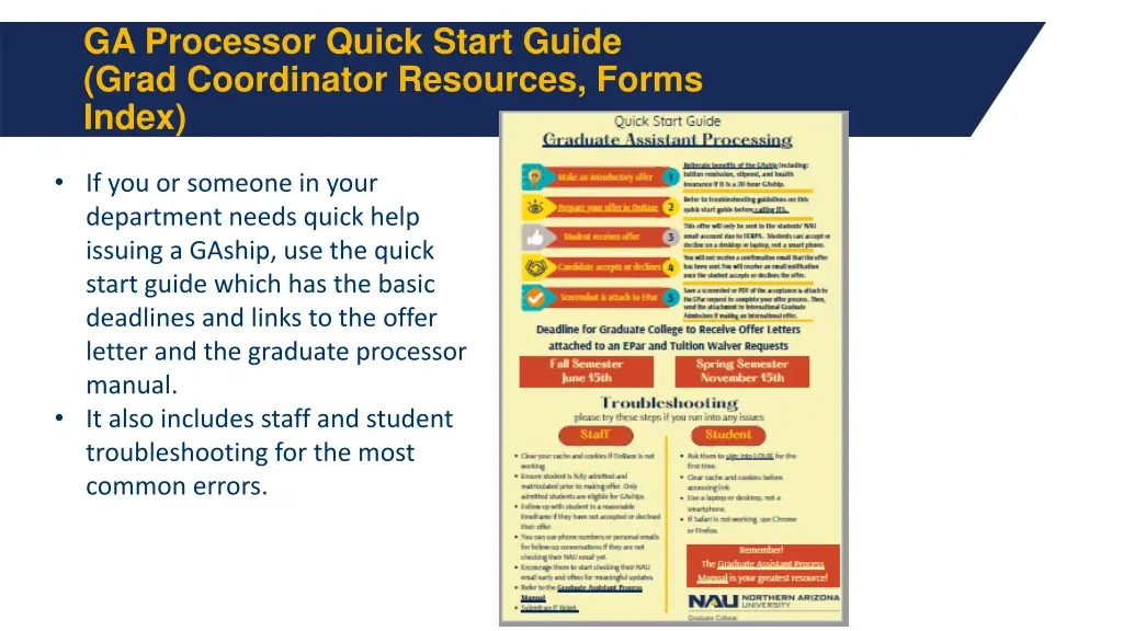 ga processor quick start guide grad coordinator