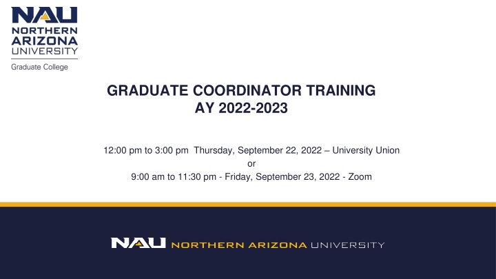 graduate coordinator training ay 2022 2023