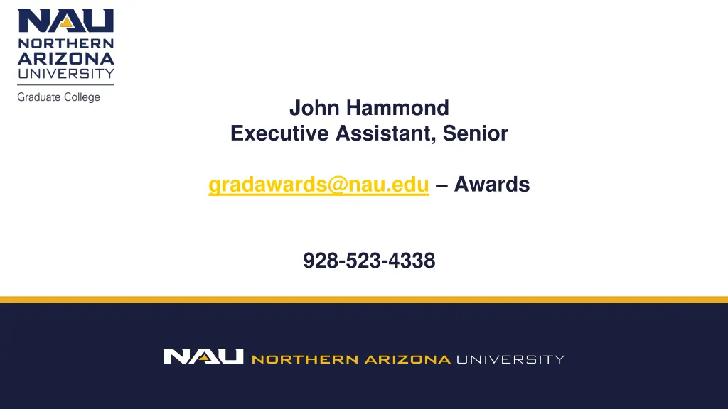 john hammond executive assistant senior