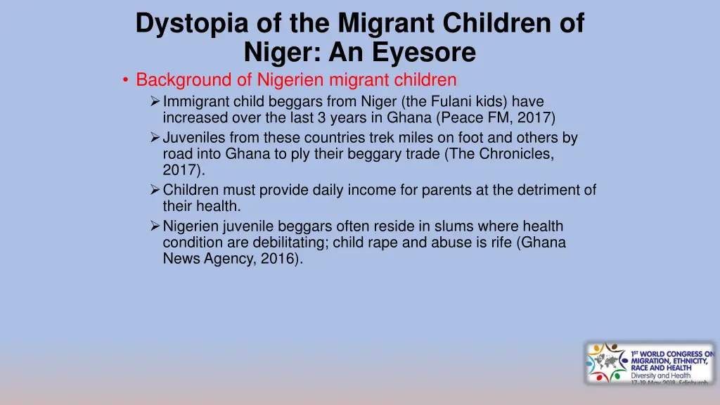 dystopia of the migrant children of niger