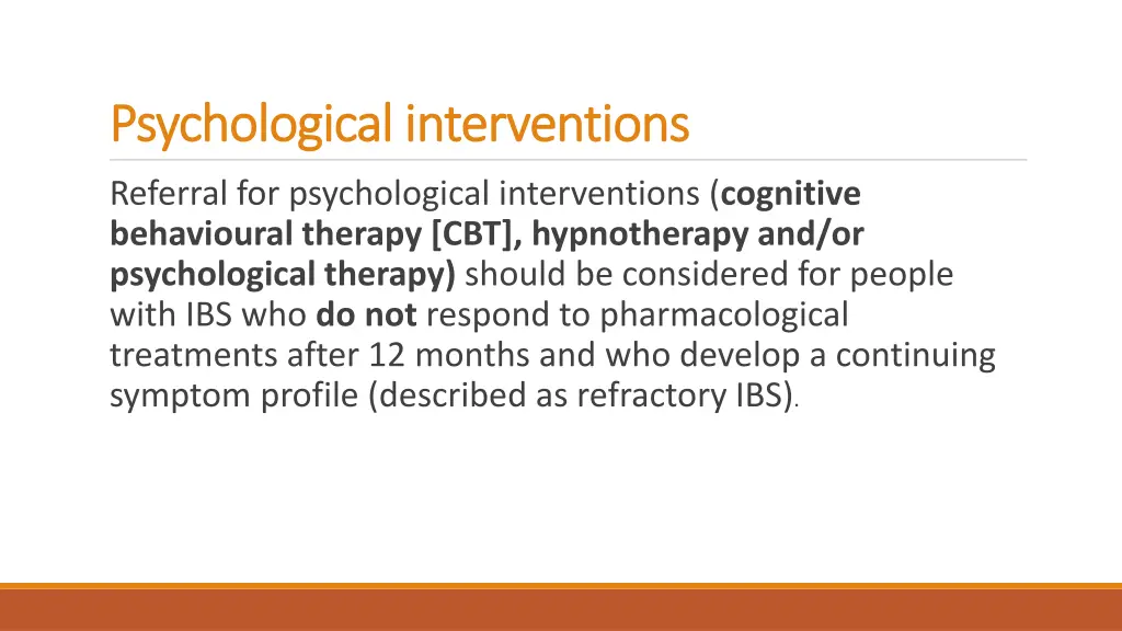 psychological interventions psychological