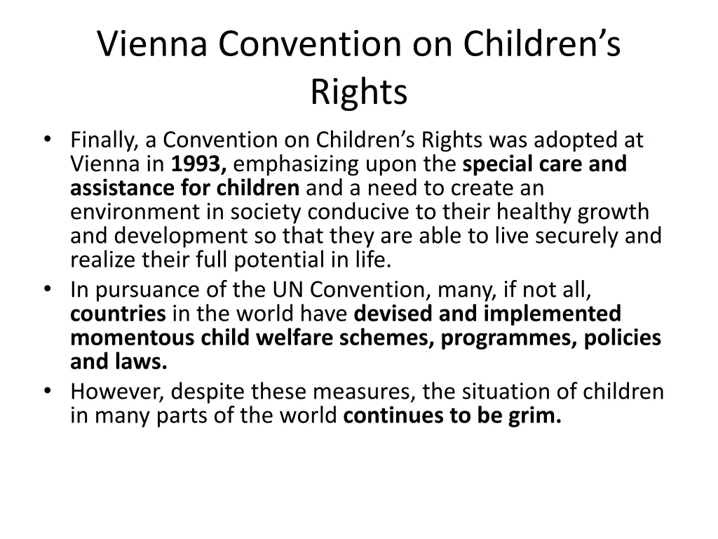 vienna convention on children s rights finally