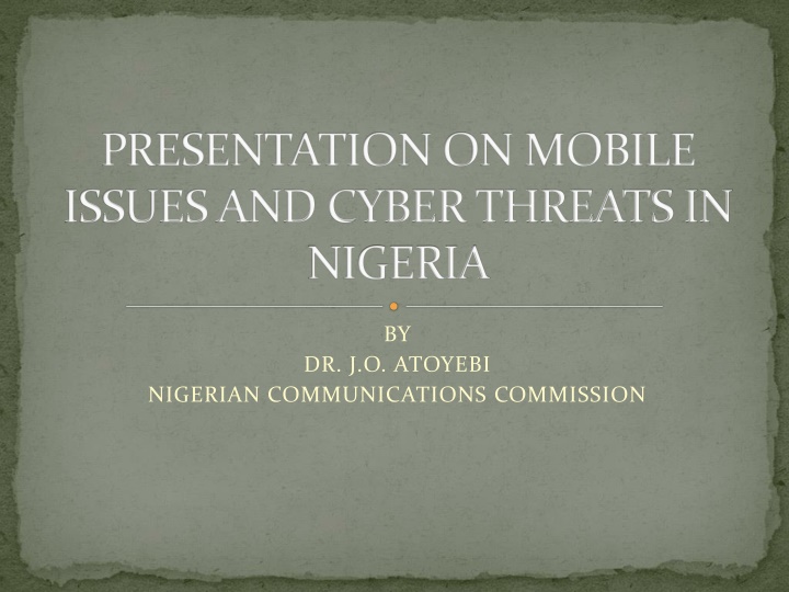 presentation on mobile issues and cyber threats