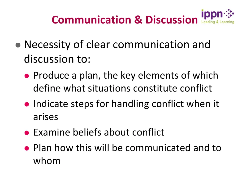 communication discussion