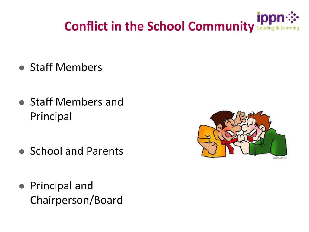 conflict in the school community