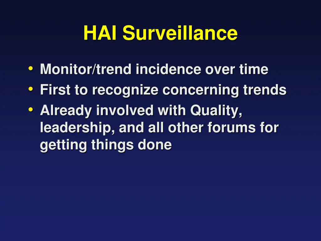 hai surveillance