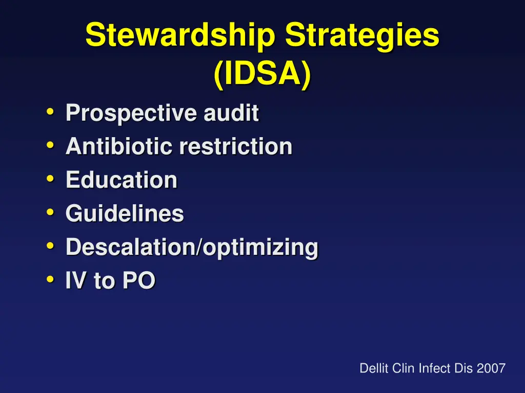 stewardship strategies idsa prospective audit