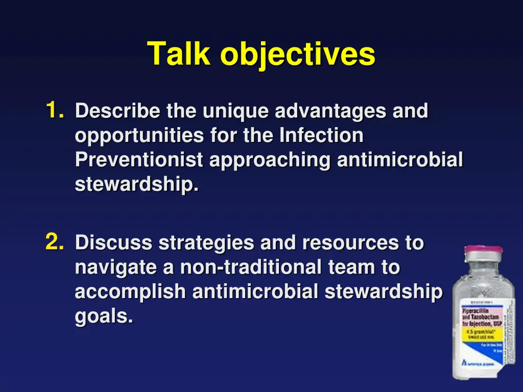 talk objectives