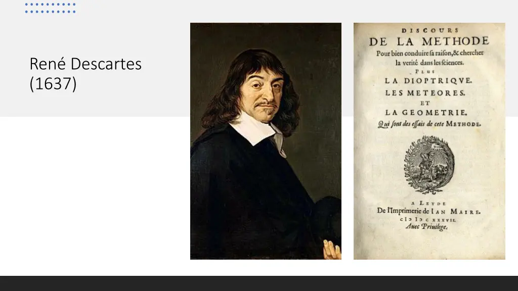 ren descartes 1637