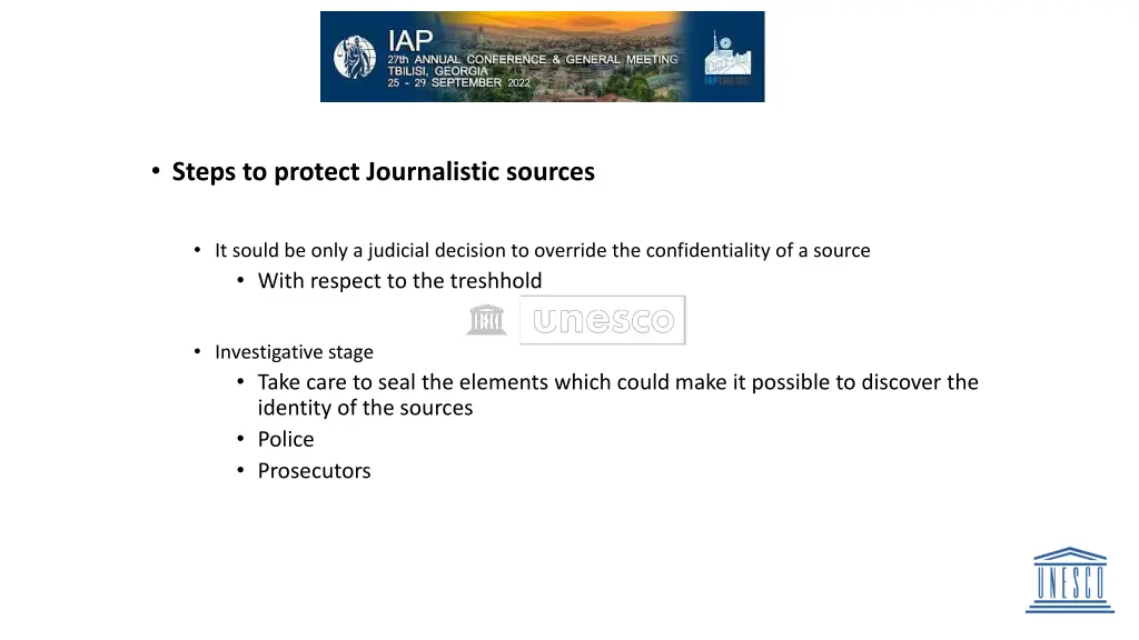 steps to protect journalistic sources