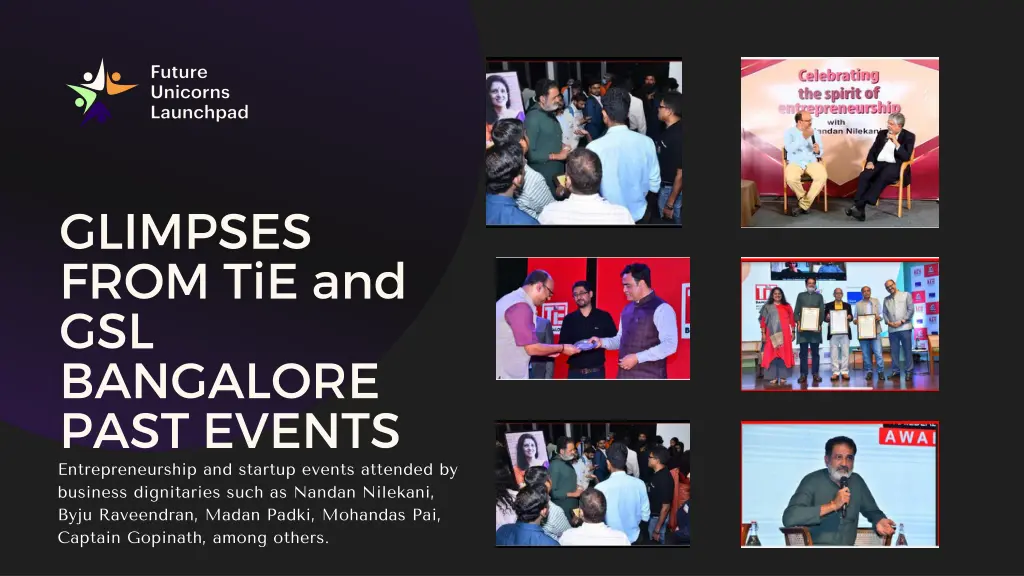 glimpses from tie and gsl bangalore past events