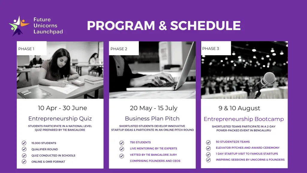 program schedule