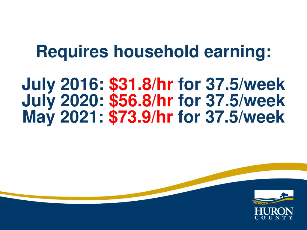 requires household earning