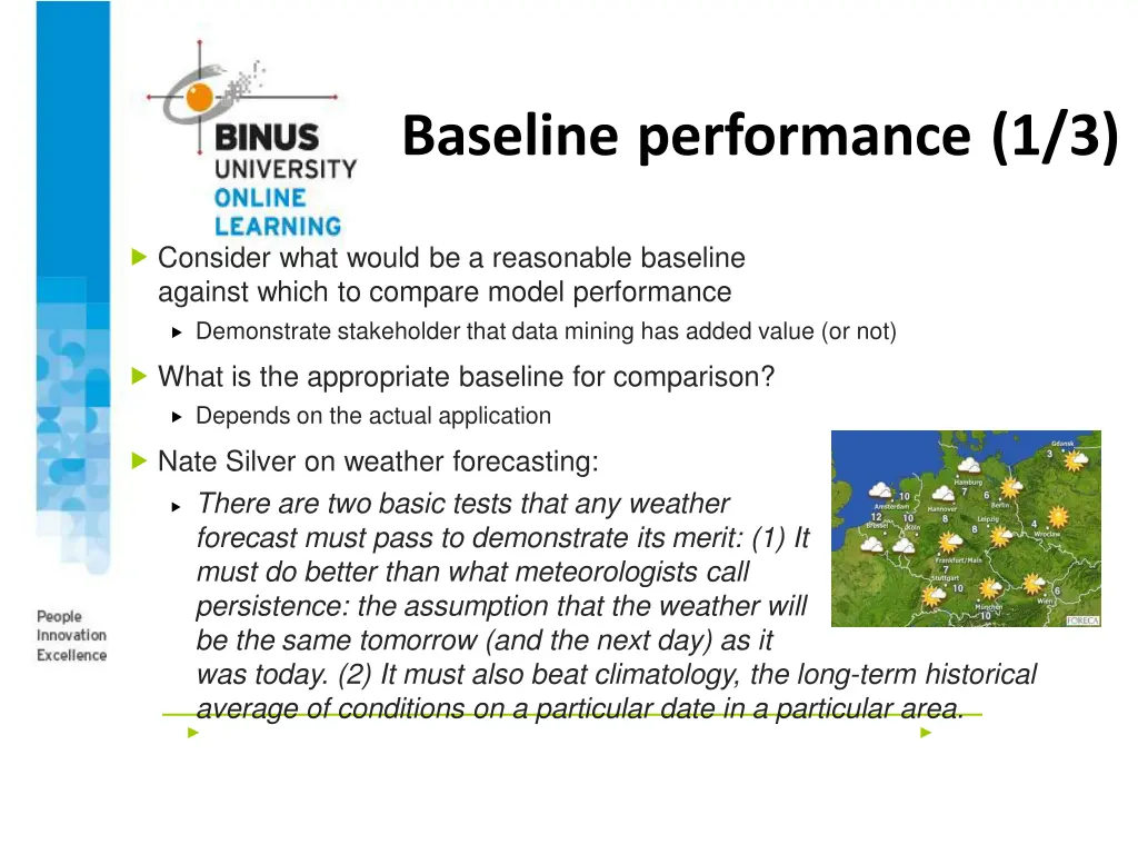 baseline performance 1 3