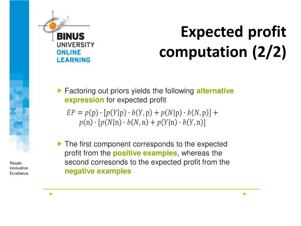 expected profit computation 2 2