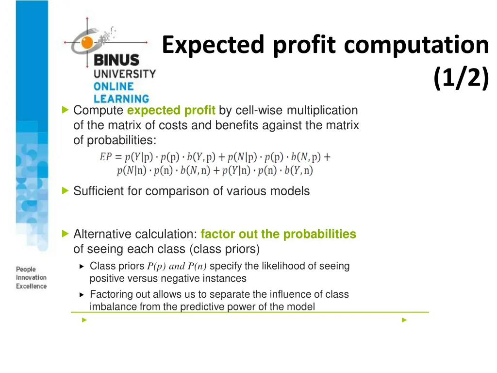 expected profit computation