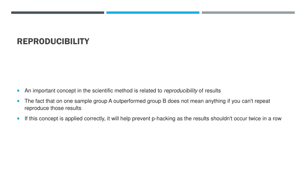 reproducibility