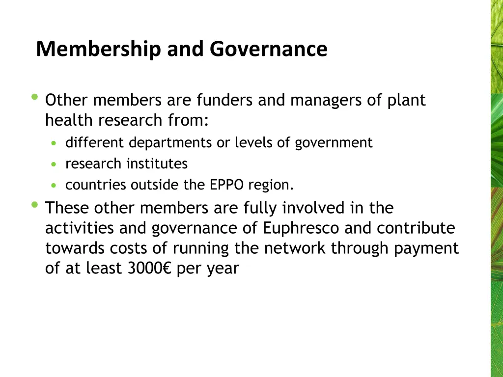 membership and governance 1