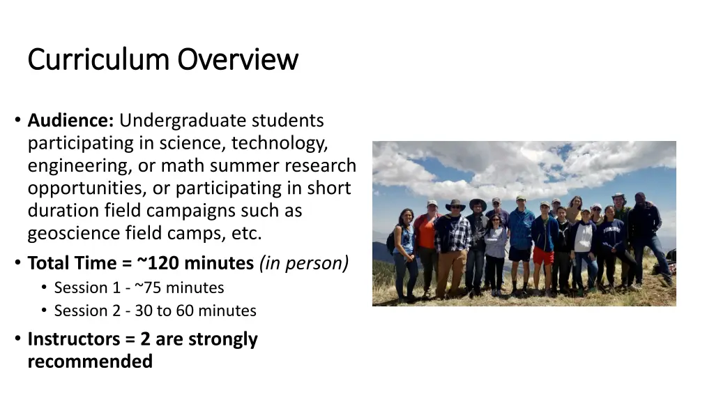 curriculum overview curriculum overview