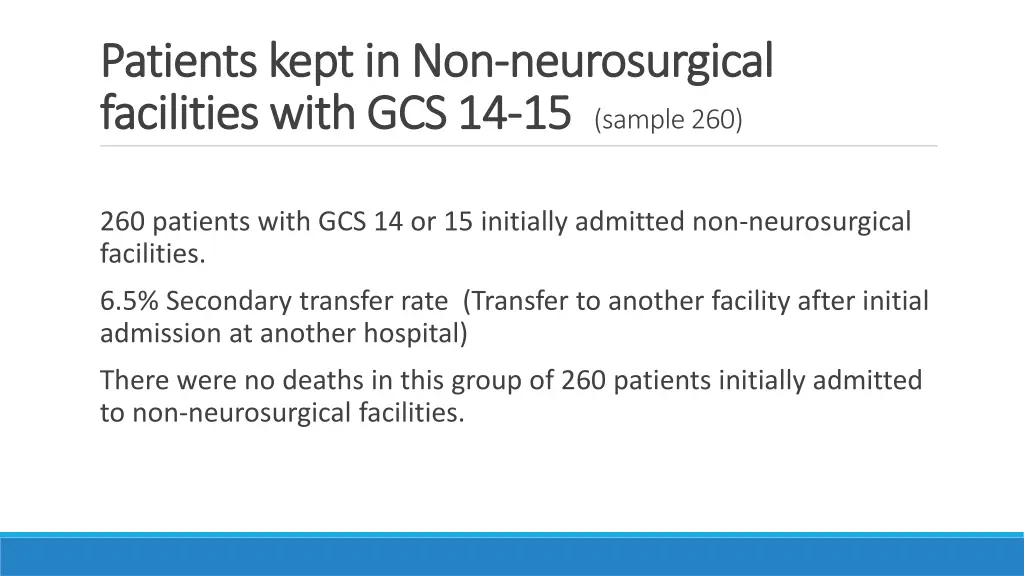 patients kept in non patients kept