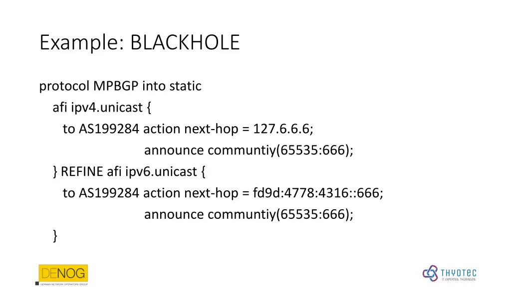 example blackhole