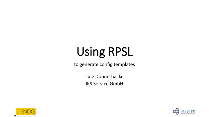 using rpsl using rpsl