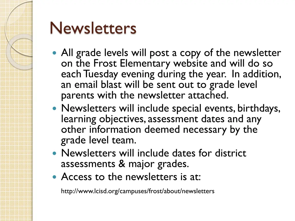 newsletters